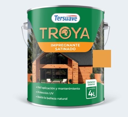 TROYA IMPREG SATIN NATURAL 4LTS