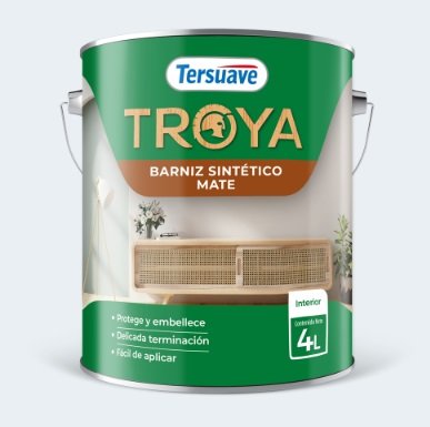TROYA BARNIZ MATE 1LTS