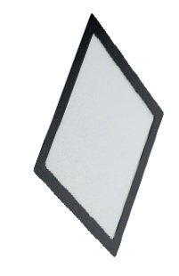 PLAFON EMBUTIDO CUADRADO NEGRO 12W 3000K TREFILIGHT