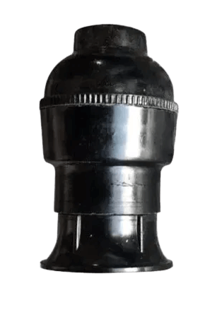 PORTALAMPARA E14 MIGNON 3 PIEZAS NEGRO