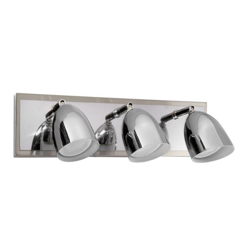 APLIQUE 3 LUCES EMMA BASE PLATIL/CROMO EM-D3-PB