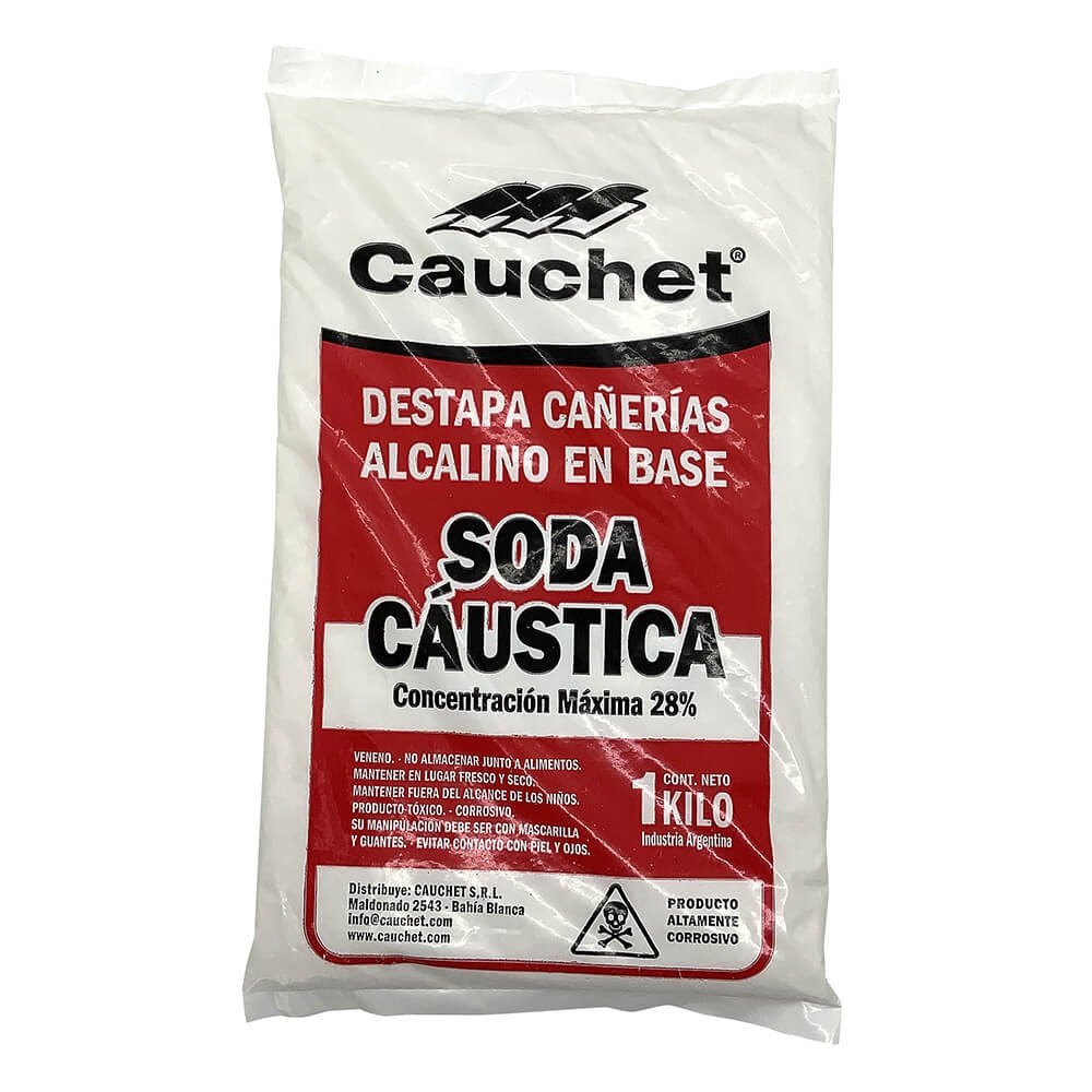 SODA CAUSTICA CAUCHET (DESTAPA CAÑERIA) - 1KG