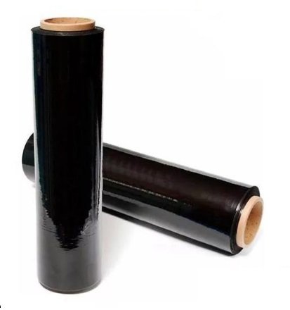 FILM STRETCH NEGRO C/MANGO 50CM X KG