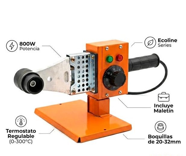 TERMOFUSORA ECOLINE 800W C/MALETIN  BOQUILLAS AU