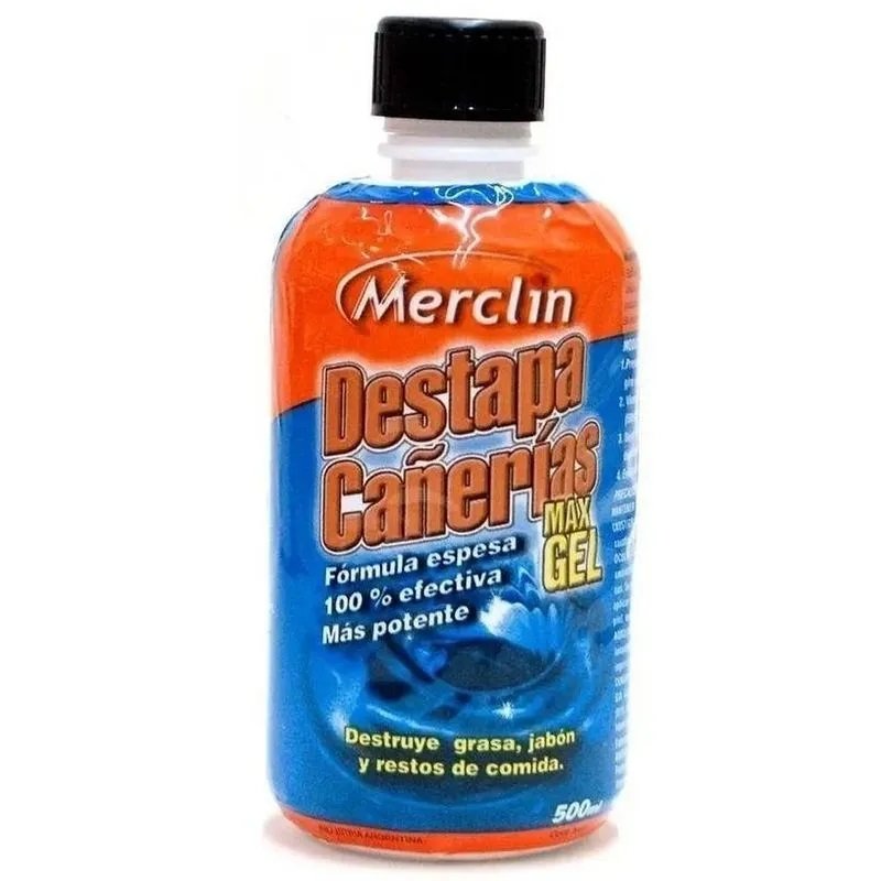 DESTAPA CAÑERIAS MAX GEL MERCLIN - 500ML