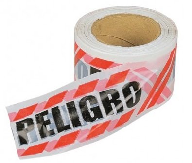 CINTA PELIGRO X 200 MTS DOBLE FAZ