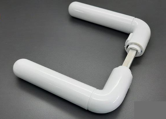 PICAPORTE PLASTICO BLANCA C/BOCALLAVE SELFIX REDONDA